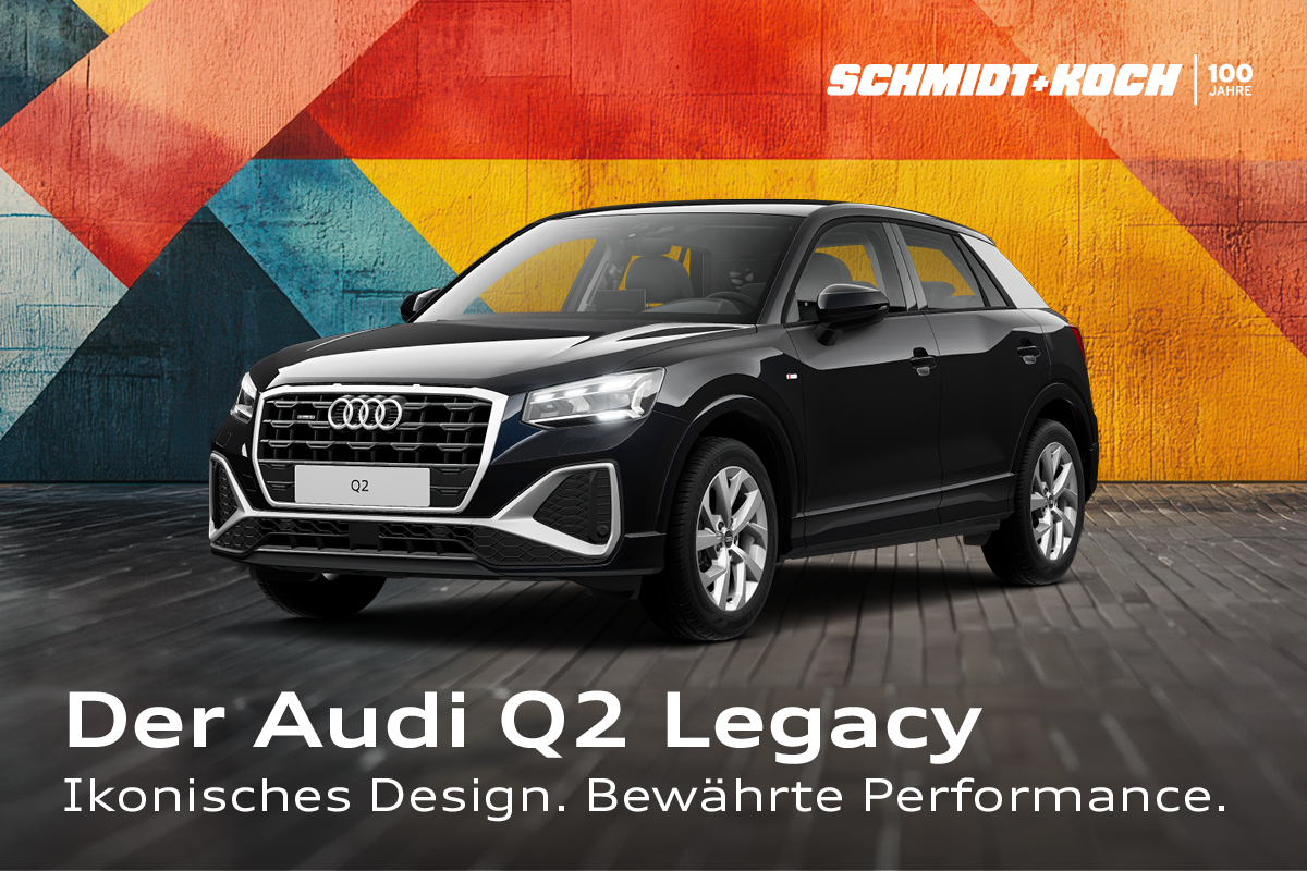 Der Audi Q2 Legacy von Schmidt + Koch. Jetzt zu attraktiven Konditionen.