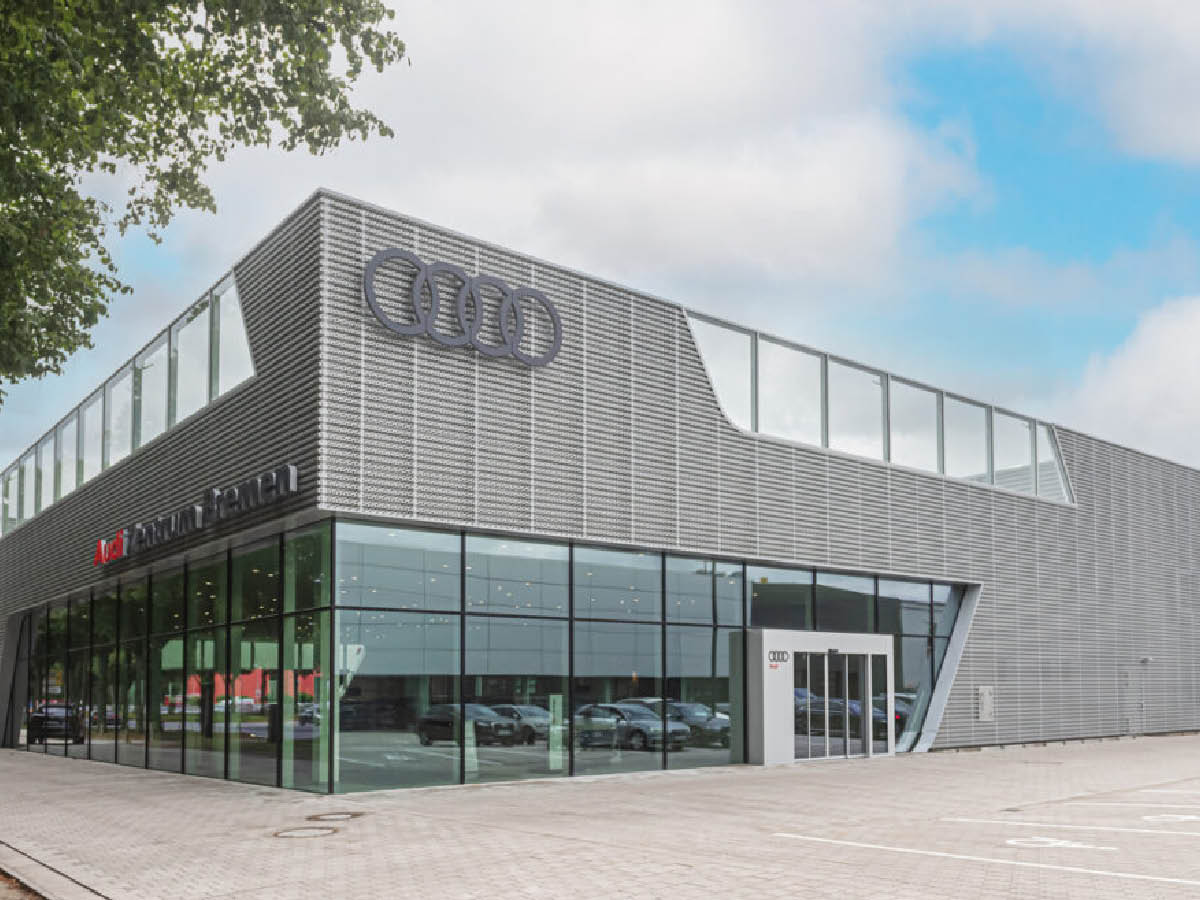 Ansicht des Autohauses des Standorts Audi Zentrum Bremen
